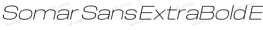Somar Sans ExtraBold Expanded字体转换